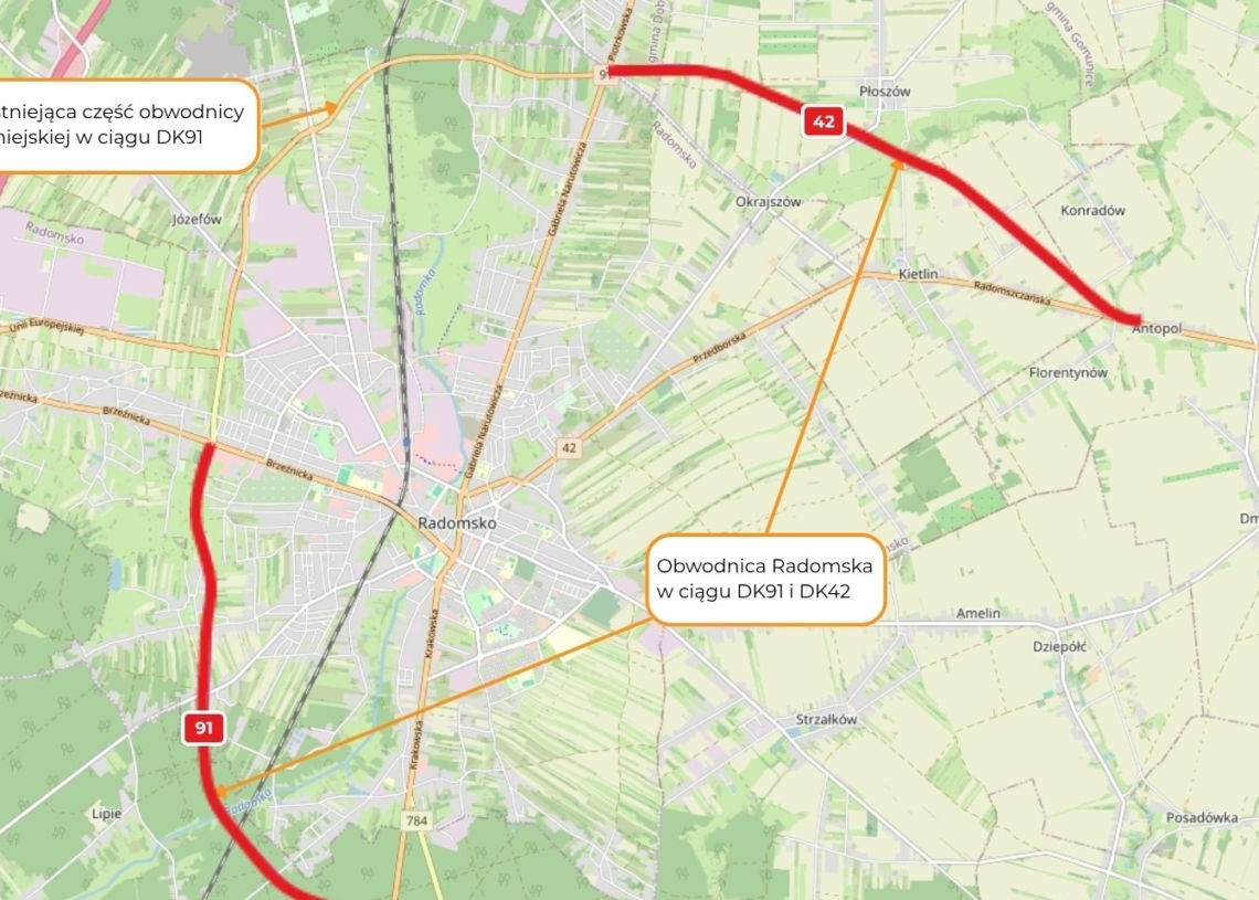 Obwodnica Radomska. Umowa jeszcze latem 2025 r., kiedy koniec prac? 1 Obwodnica Radomska coraz bliżej
