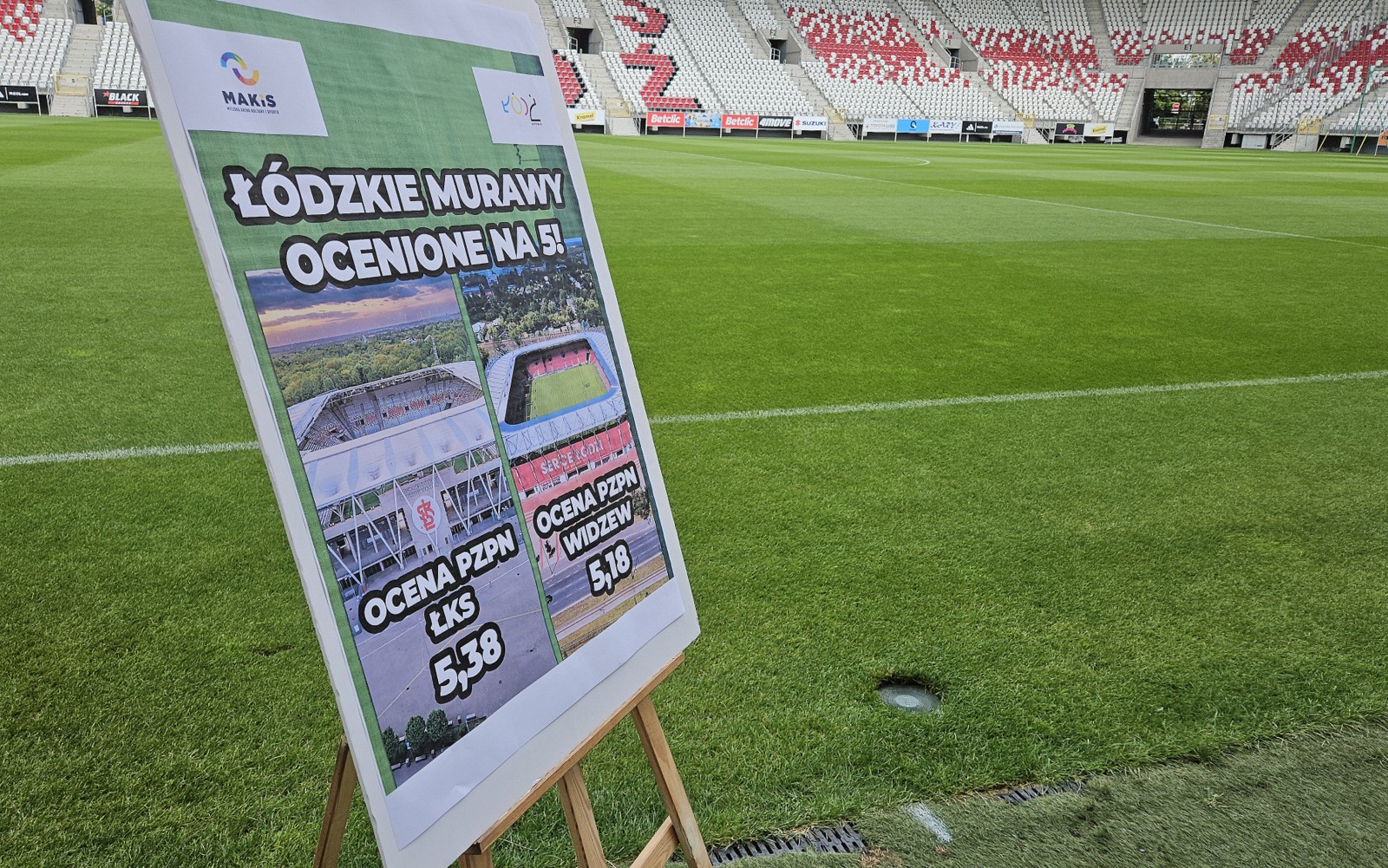 Łódzkie murawy wśród najlepszych w Polsce. Stadiony Widzewa i ŁKS-u mają się czym chwalić