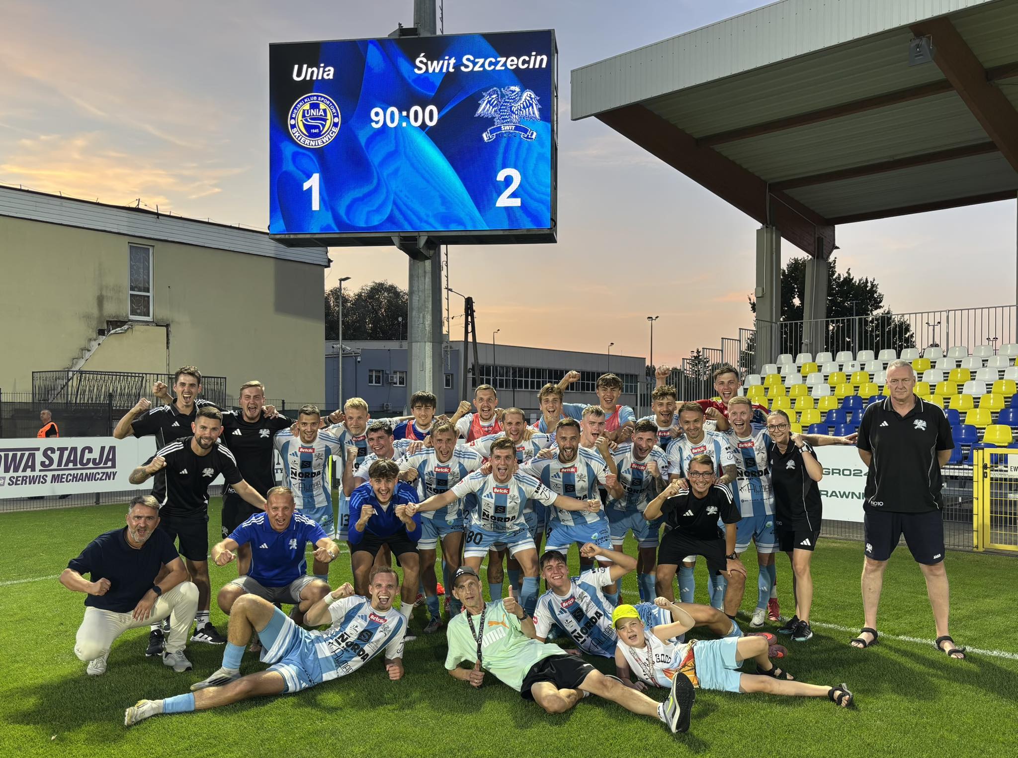 Druga porażka "Unitów" w II lidze. Unia Skierniewice - Świt Szczecin 1:2