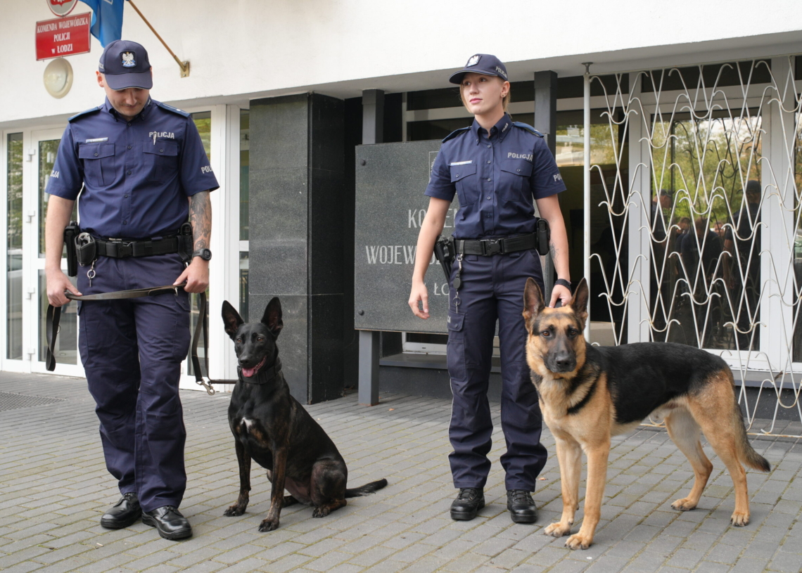 10 nowych psów tropiących w łódzkiej policji. Czym się zajmą? 1 10 nowych psów tropiących w łódzkiej policji. Czym się zajmą?