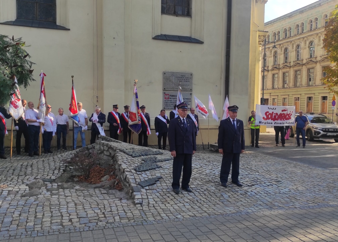 Łódzkie uroczystości z okazji 45. rocznicy powstania Solidarności 1 Łódzkie uroczystości z okazji 45. rocznicy powstania Solidarności