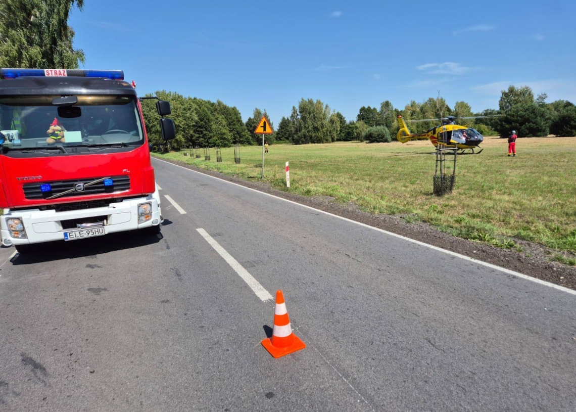 Śmiertelny wypadek z udziałem motocyklisty w gminie Piątek
