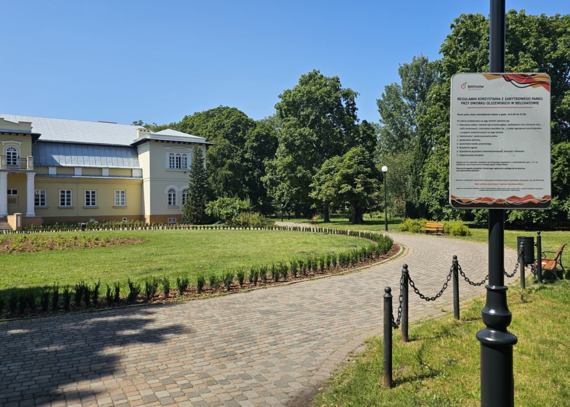 Zakończono rewitalizację parku Olszewskich w Bełchatowie. "Chcemy, żeby to była wizytówka miasta"