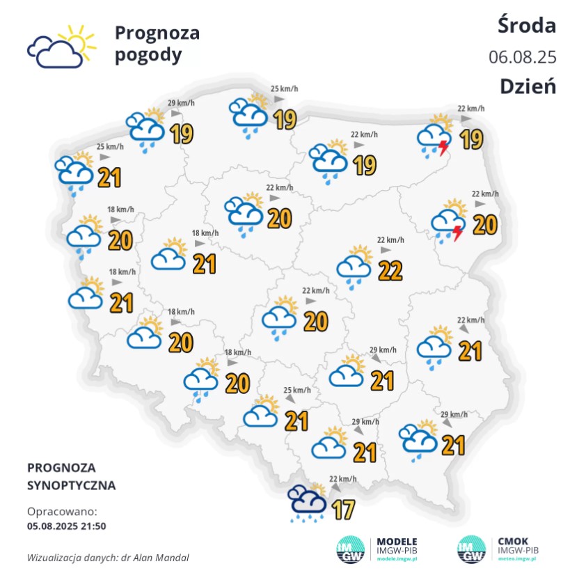Pogoda na środę