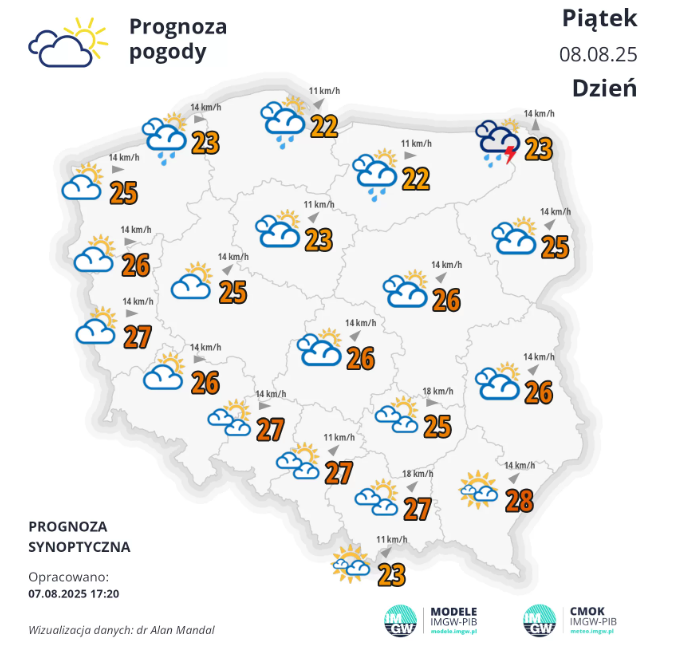 Pogoda na piątek. Nadchodzi upalny weekend 2 Pogoda na piątek