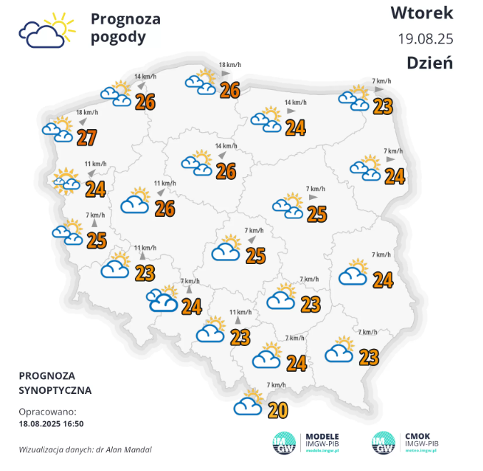 Pogoda na wtorek. Znowu będzie ciepło i słonecznie 2 pogoda na wtorek