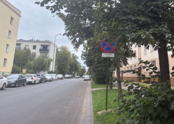 Nielegalne parkowanie na ulicy Boya-Żeleńskiego. Kierowcy ignorują zakaz