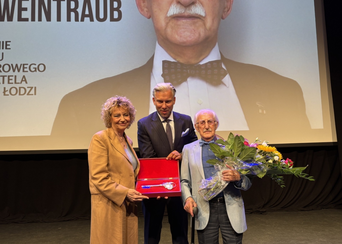 Leon Weintraub Honorowym Obywatelem Łodzi. Świadek historii odebrał klucze do miasta