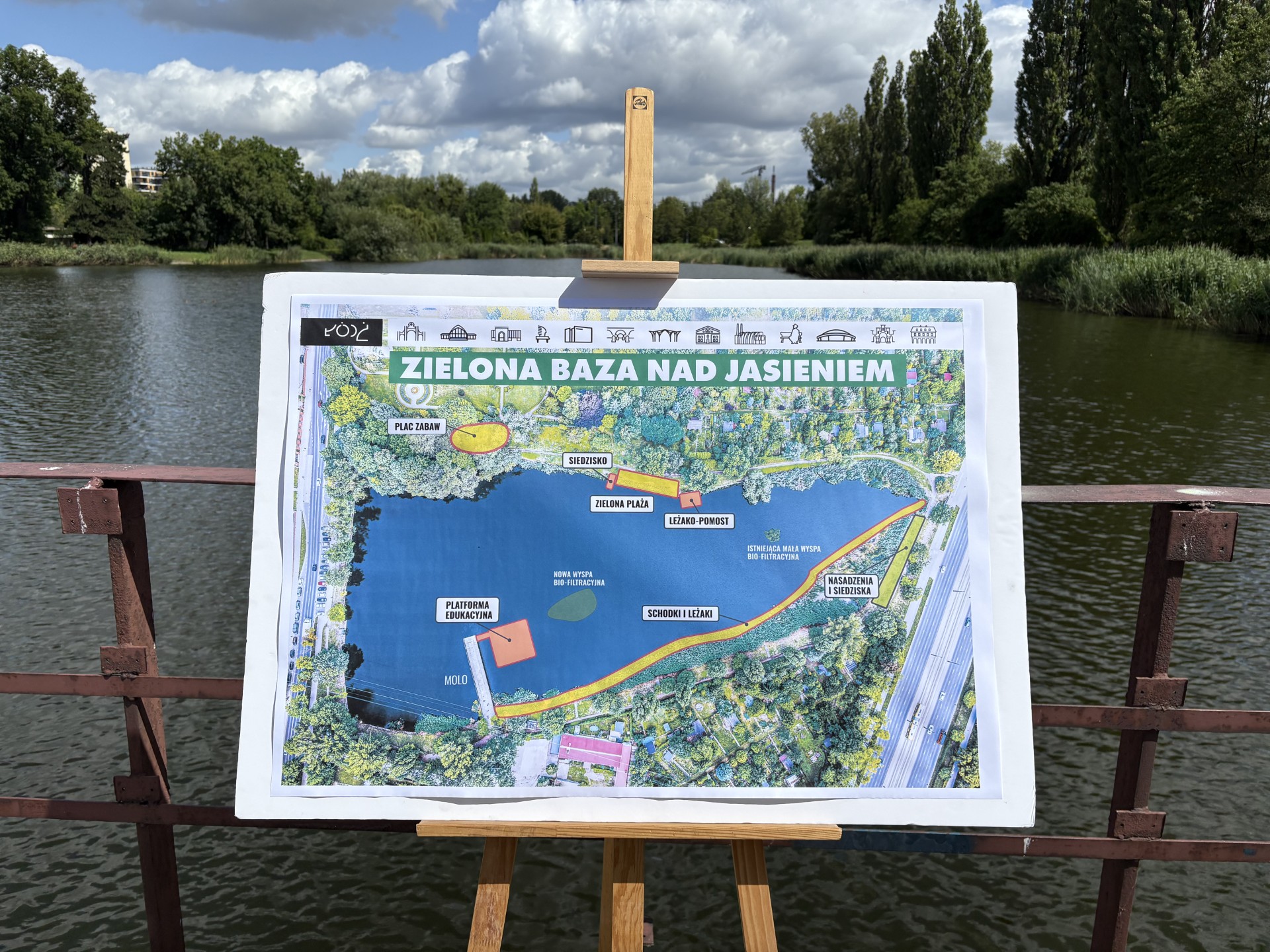 Plaża w centrum Łodzi? Nad Jasieniem powstanie nowa przestrzeń wypoczynkowa