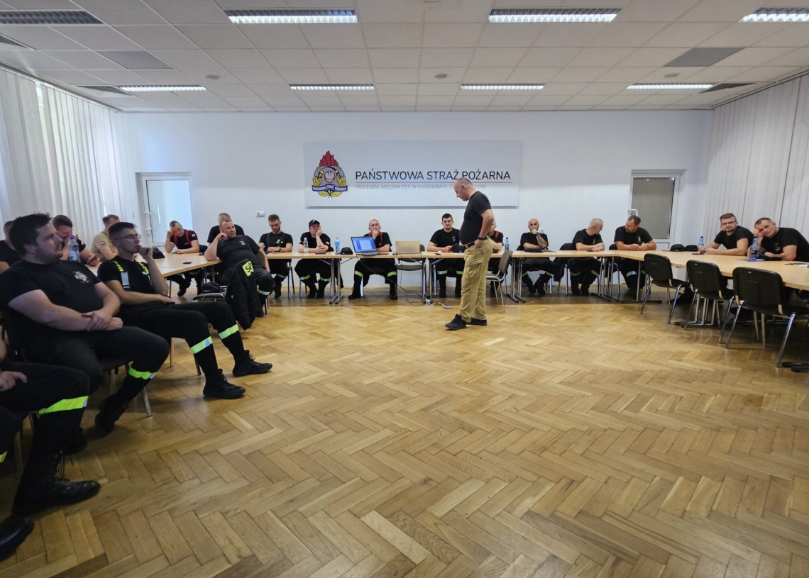 Szkolenie medialne strażaków z powiatu piotrkowskiego. Wśród gości Radio Łódź