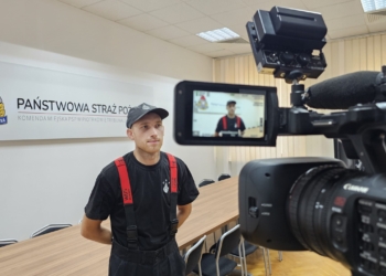 Szkolenie medialne strażaków z powiatu piotrkowskiego. Wśród gości Radio Łódź