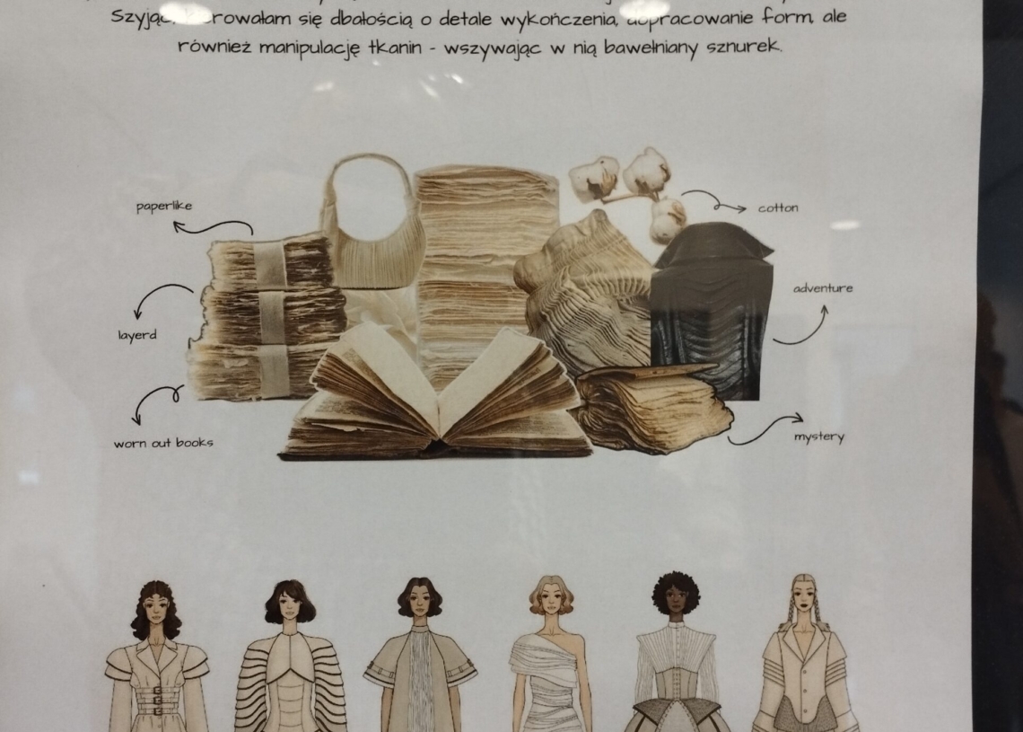 Spojrzenie na ubiór inspirowane... kartkami papieru. Wystawa Gabrieli Malinowskiej w zduńskowolskim ratuszu