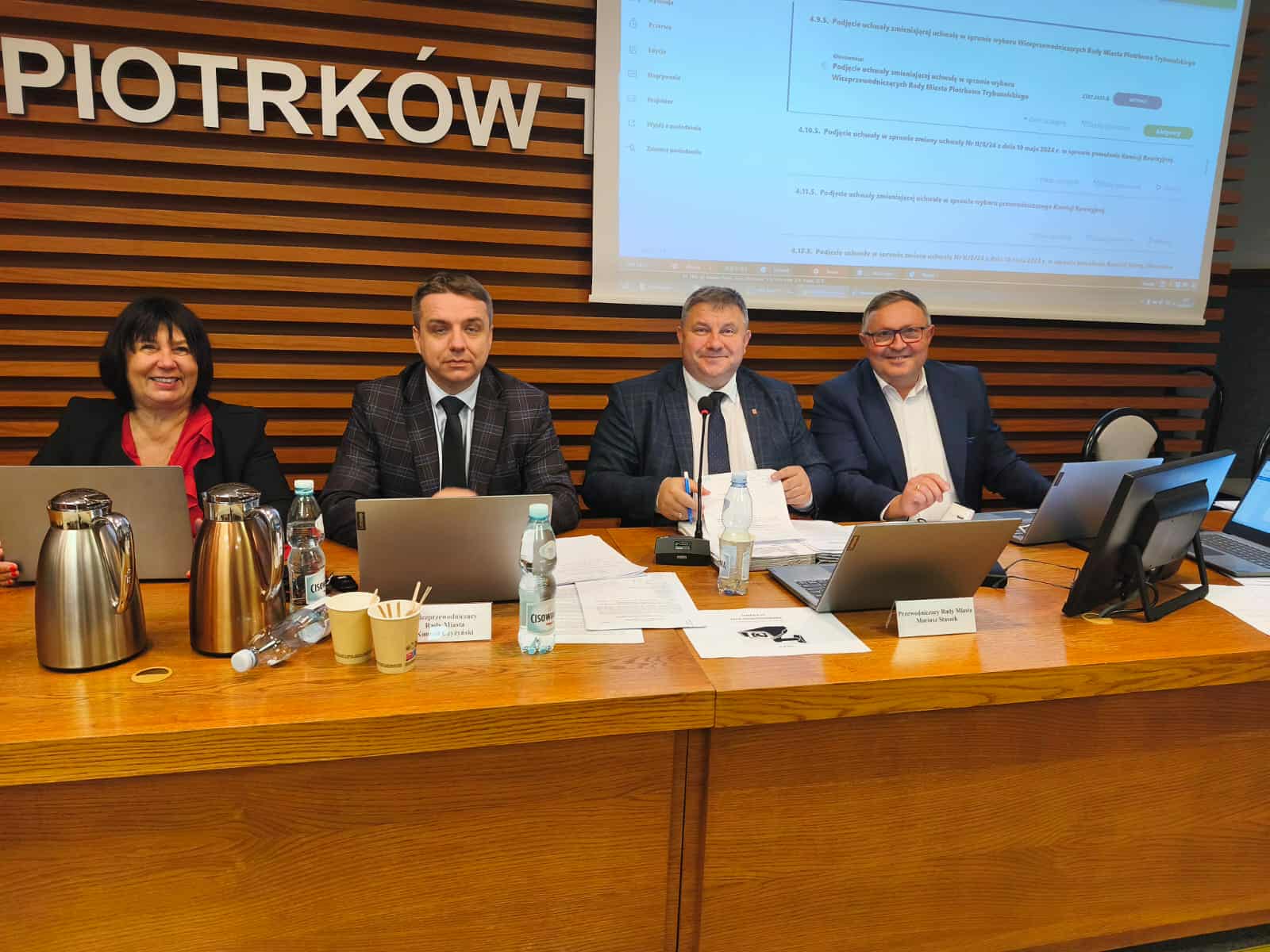Nowe prezydium piotrkowskiej Rady Miejskiej, fot. UM w Piotrkowie Trybunalskim