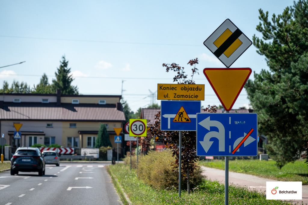 Bełchatów remontuje ulice i zmienia organizację ruchu