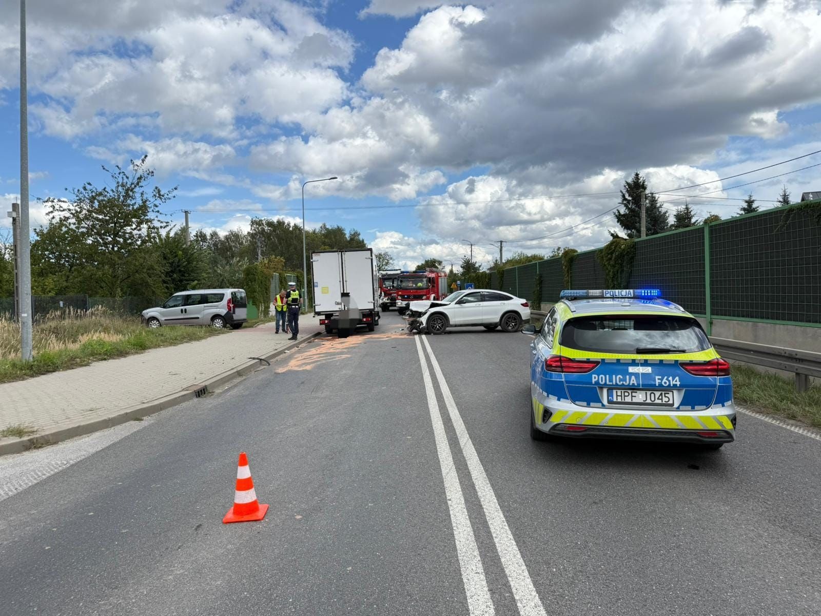 Wypadek na DK72 w Natolinie