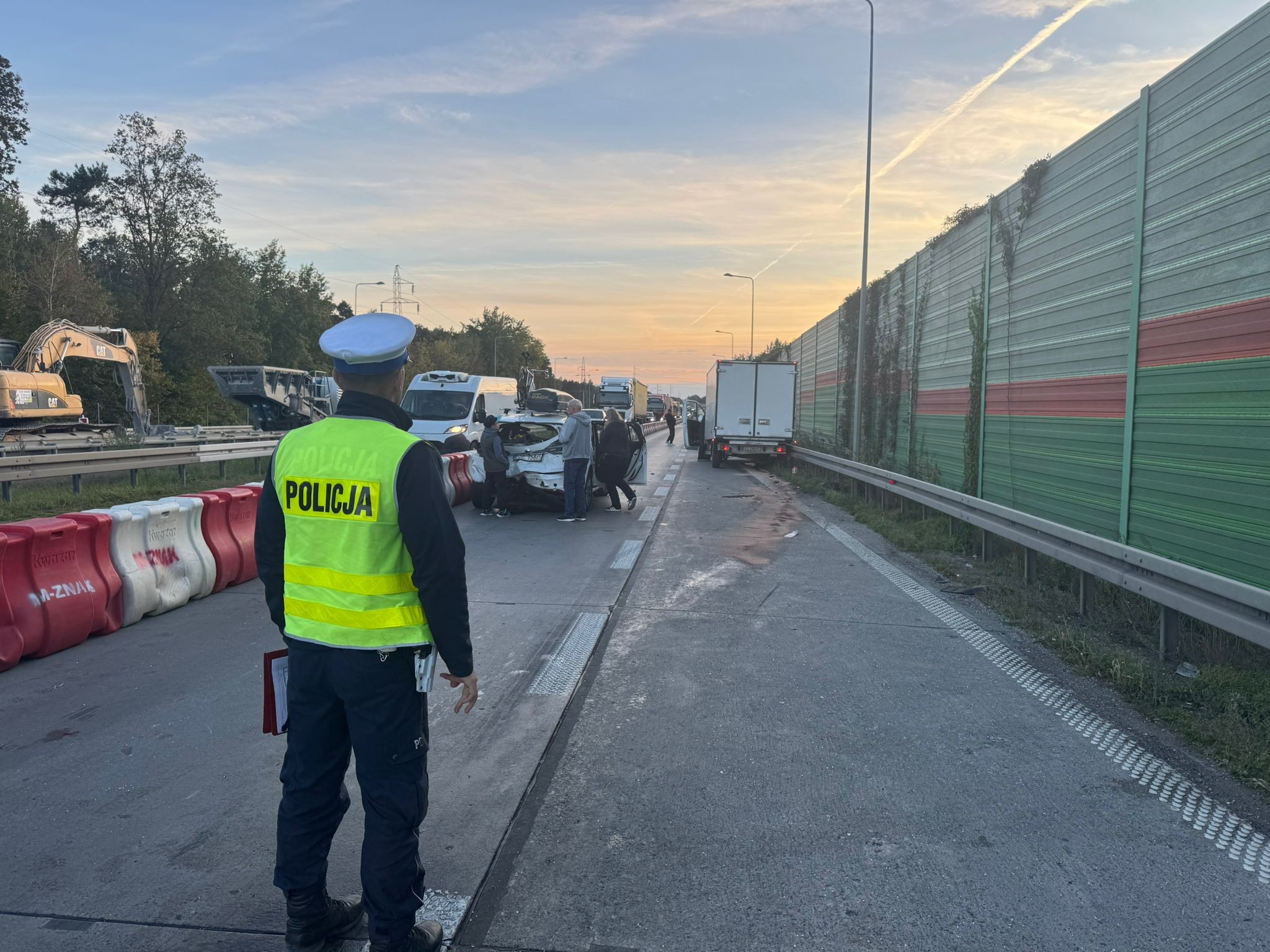 Wypadek na remontowanym odcinku S8. Zderzyły się trzy pojazdy