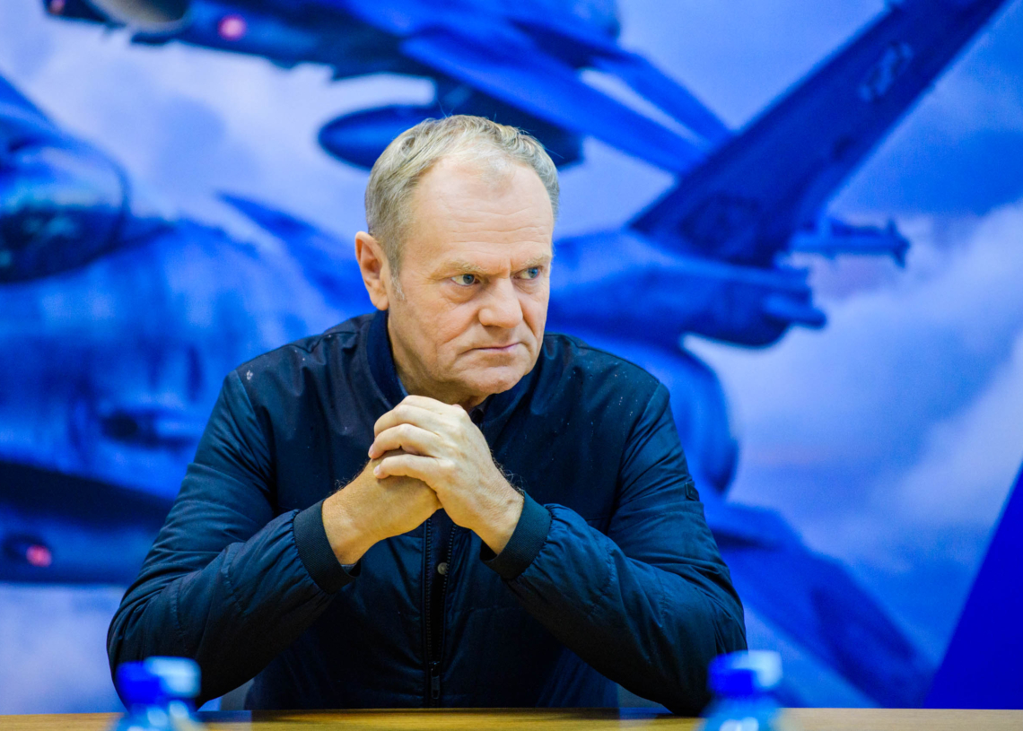 Premier Donald Tusk w Łasku