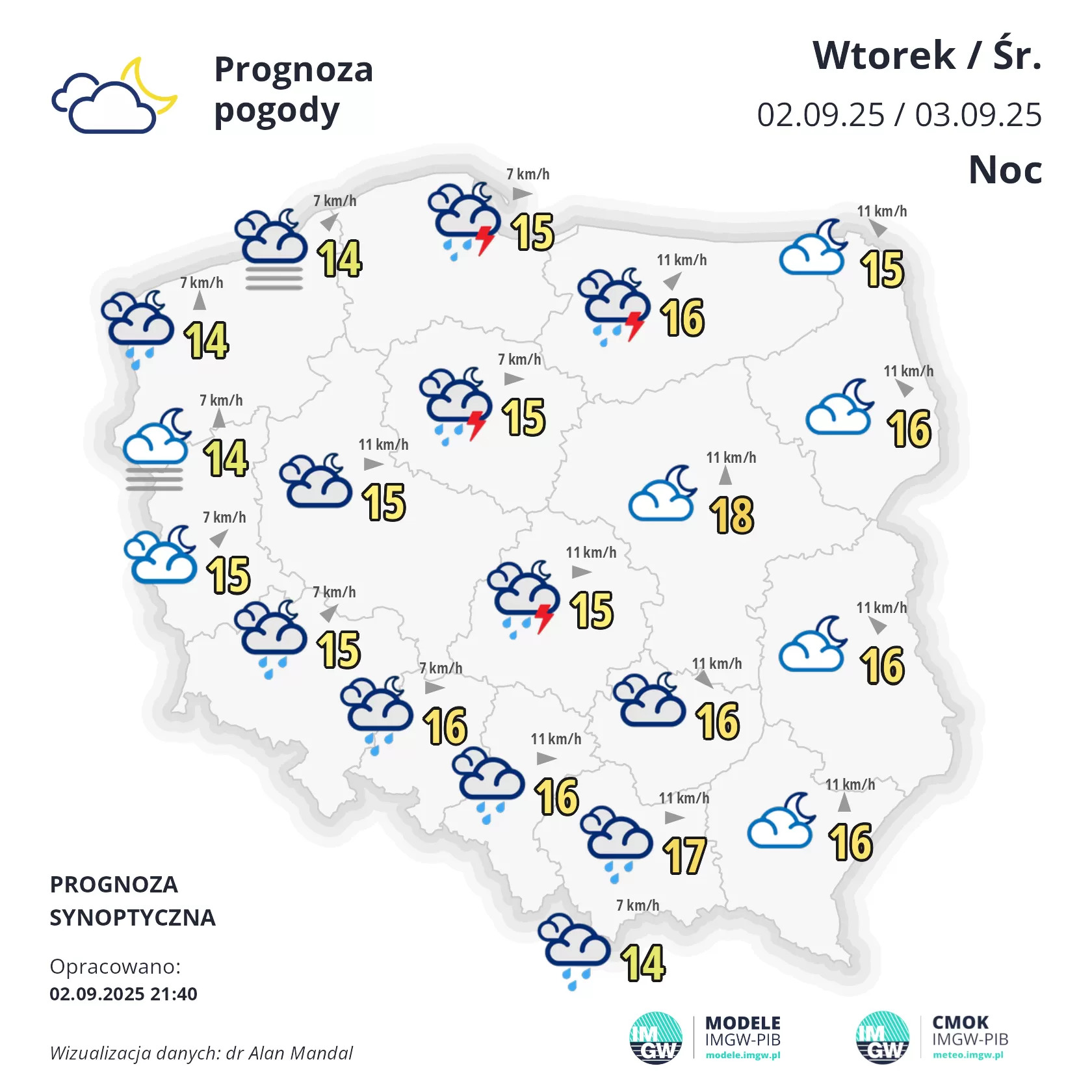 Niebezpieczne zjawiska pogodowe w Łódzkiem 2 SYNOP PPROG K 1 N 1756771200 1756842700