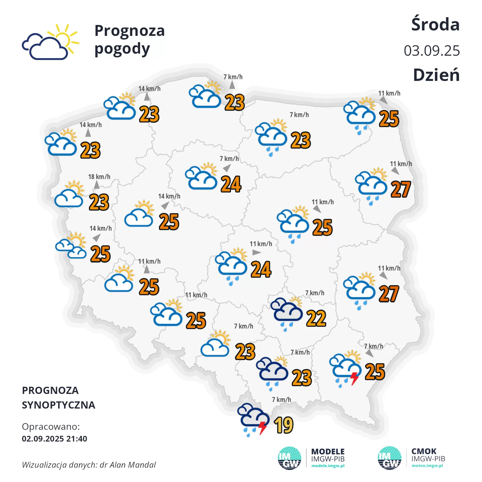 Niebezpieczne zjawiska pogodowe w Łódzkiem 3 SYNOP PPROG K 2 D 1756857600 1756842700