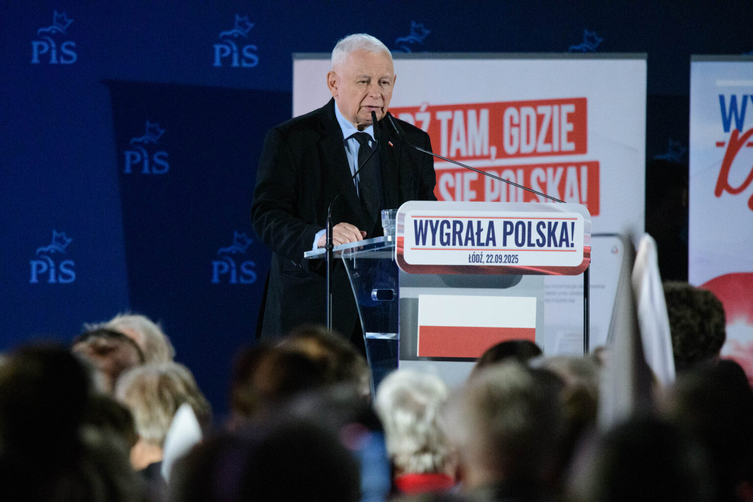 Spotkanie z Jaroslawem Kaczynskim w Lodzi fot Sebastian Szwajkowski