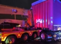 Śmiertelny wypadek na A2. Rozbite 3 pojazdy, zginął kierowca ciężarówki