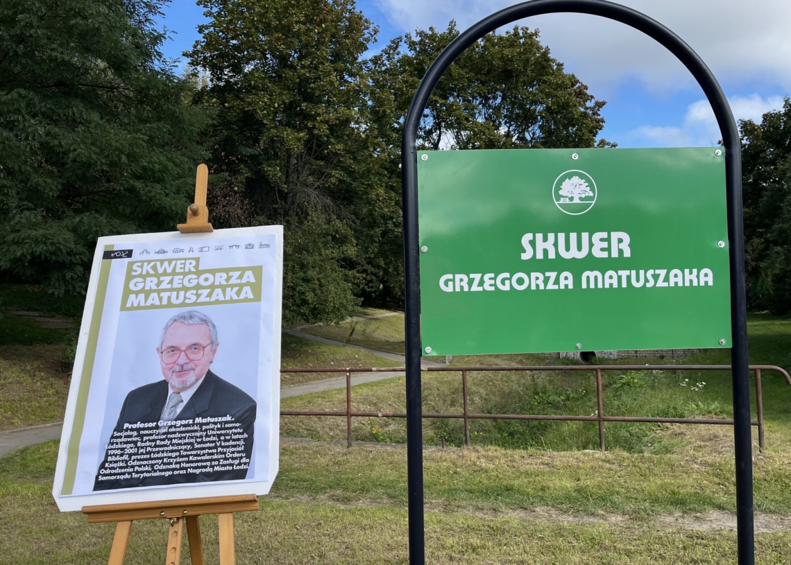Prof. Matuszak patronem łódzkiego skweru. "Grzegorz naprawdę kochał Łódź"