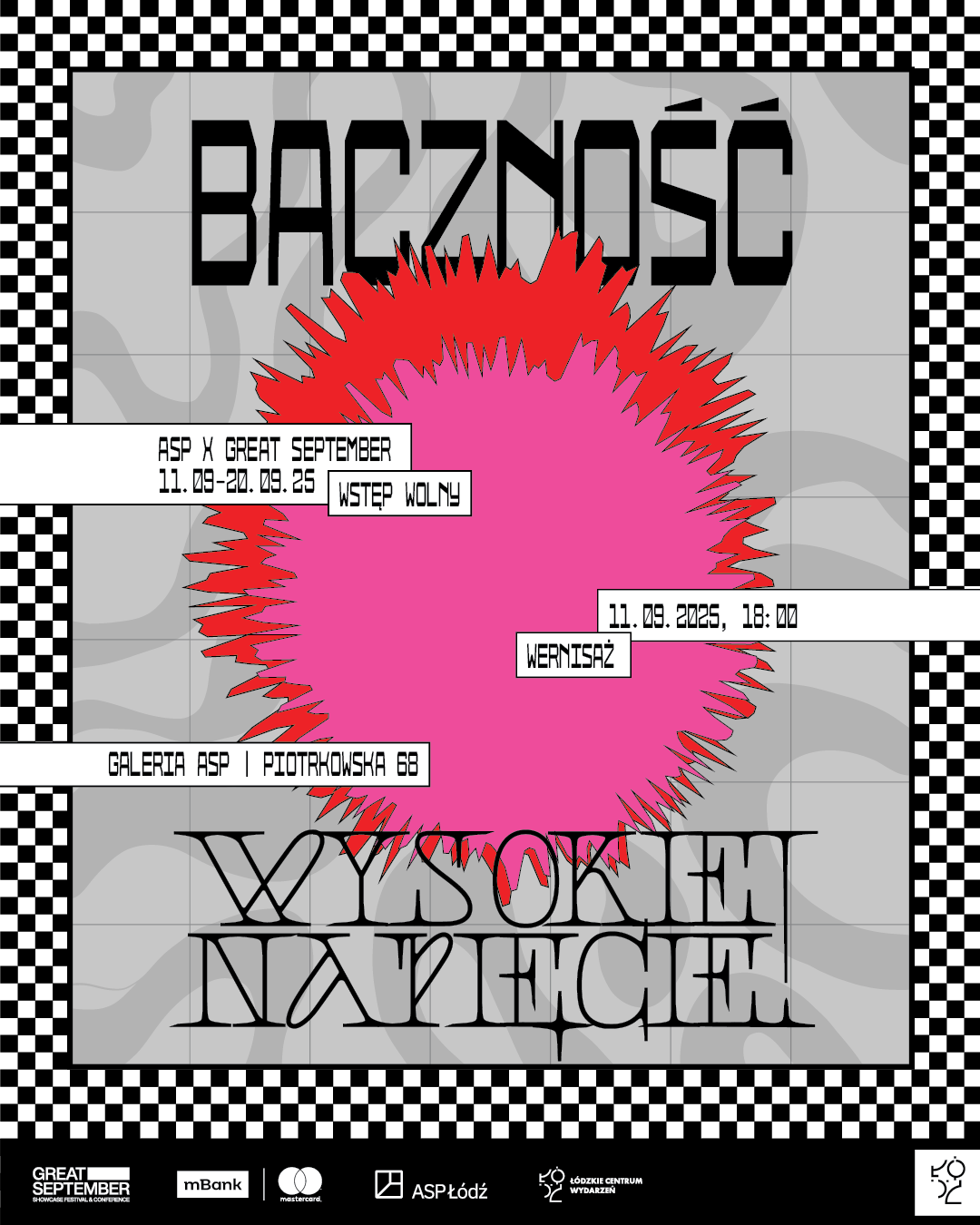 Sztuka, muzyka i Great September. "Baczność, wysokie napięcie!" - wystawa w Galerii ASP 2 plakat asp WYBRANY post 1080x1350 2