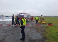 Ćwiczenia służb na piotrkowskim lotnisku. Inscenizowano katastrofę samolotu