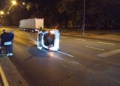 Groźny wypadek na trasie W-Z. Utrudnienia w kierunku Widzewa 4 Groźny wypadek na trasie W-Z. Utrudnienia w kierunku Widzewa