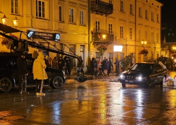 Nagrania do serialu "Wojna zastępcza", fot. Paweł Kwiatkowski