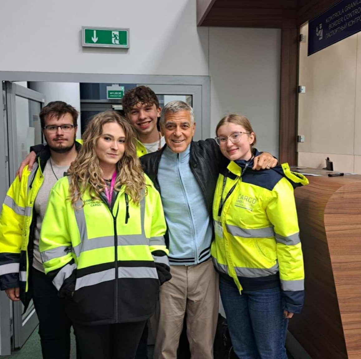 George Clooney w Łodzi