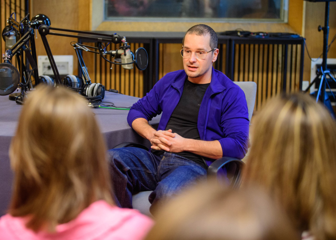 Krzysztof Zalewski w Radiu Lodz Fot Sebastian Szwajkowski 23