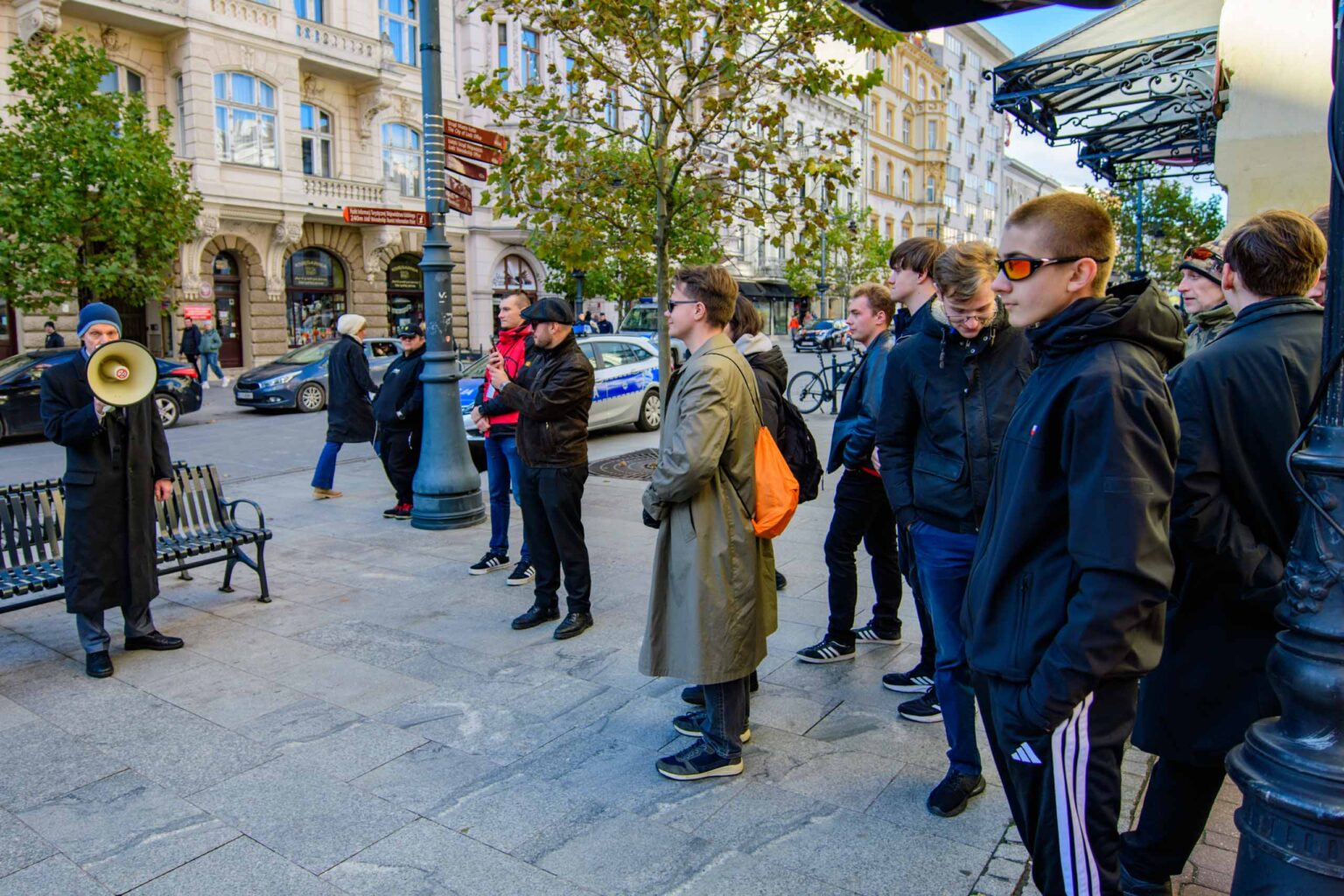 Manifestacje w sprawie imigrantow w Lodzi fot Sebastian Szwajkowski
