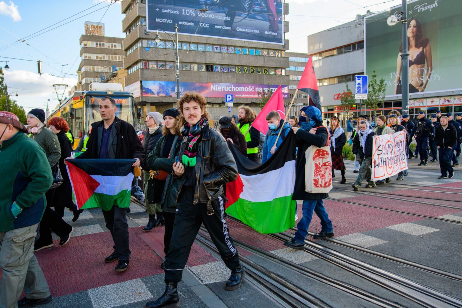 Manifestacje w sprawie imigrantow w Lodzi fot Sebastian Szwajkowski 2