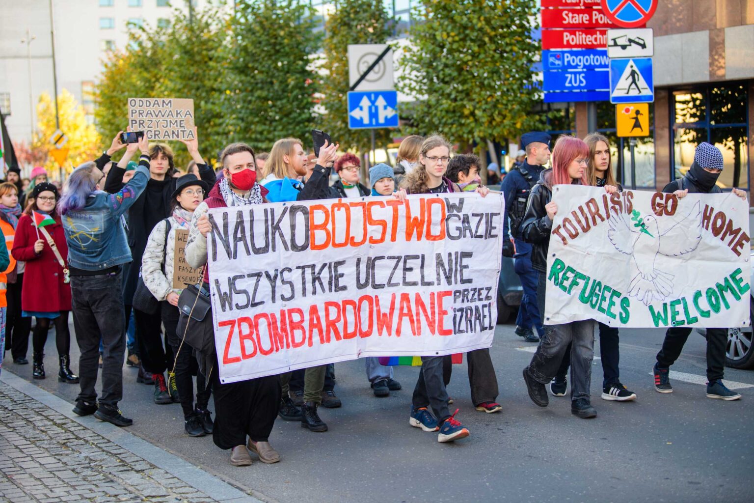 Manifestacje w sprawie imigrantow w Lodzi fot Sebastian Szwajkowski 21