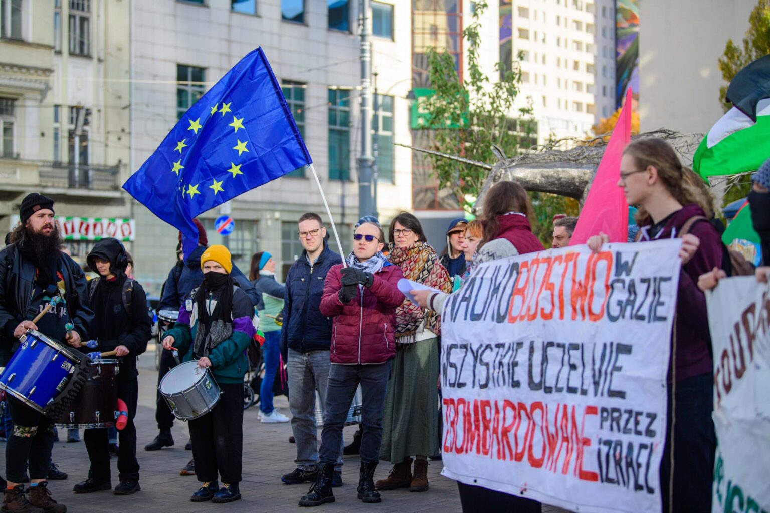Manifestacje w sprawie imigrantow w Lodzi fot Sebastian Szwajkowski 8