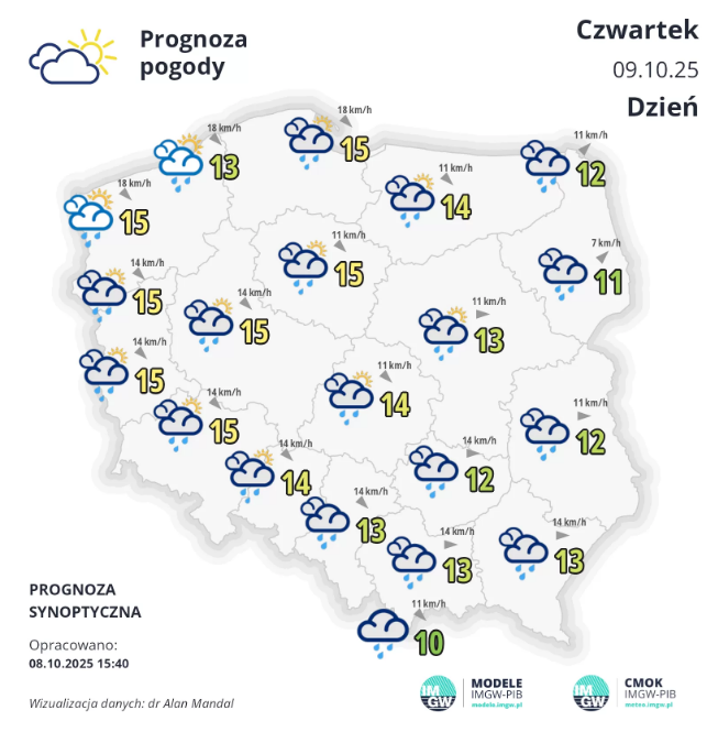 Pogoda na czwartek | Jesień w pełni 2 Pogoda na czwartek | Jesień w pełni