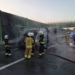 Pożar busa na A1 w kierunku Gdańska. Utrudnienia na drodze 7 Pożar busa na A1 w kierunku Gdańska. Utrudnienia na drodze