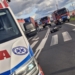 Wypadek w Ozorkowie. Nie żyje motocyklista, jedna osoba ranna