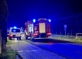 Konie wybiegły na drogę i doprowadziły do wypadku. 75-latek trafił do szpitala