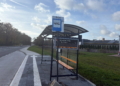 Pierwsza wiata przystankowa w Łodzi z elektroniczną tablicą 2 Pierwsza wiata przystankowa w Łodzi z elektroniczną tablicą, fot. K. Józefowicz