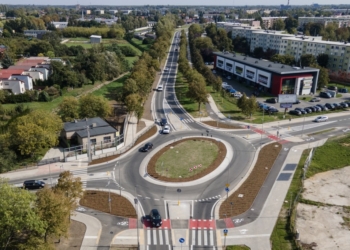 Drogowa rewolucja w Zduńskiej Woli, fot. Tomasz Grala/mat. pras. Urzędu Marszałkowskiego Województwa Łódzkiego