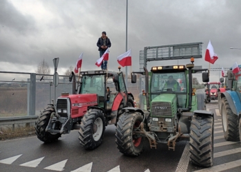 Protest rolników w Łódzkiem