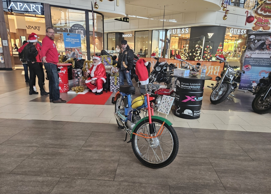 MotoMikołaje w Manufakturze. Znów pomagają najbardziej potrzebującym dzieciom