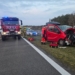 Wypadek na trasie S8. W zderzeniu busa z ciężarówką ucierpiały 4 osoby 10 Wypadek na trasie S8. W zderzeniu busa z ciężarówką ucierpiały 4 osoby