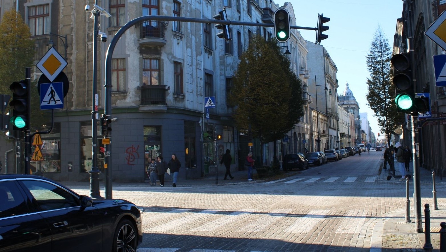 Skrzyżowanie Jaracza/Wschodnia znów przejezdne. Autobusy MPK wracają na swoje stałe trasy