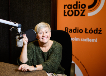 Monika Czerska w studiu Radia Łódź