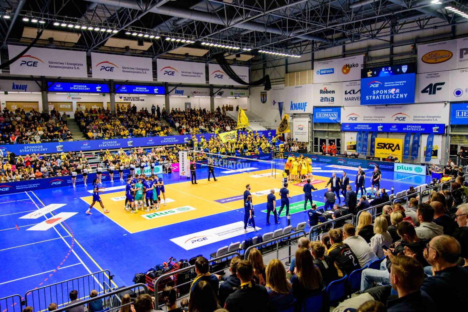 PGE Skra Bełchatów vs Hemarpol Politechnika Częstochowa fot Sebastian Szwajkowski PGE Skra Belchatow vs Hemarpol Politechnika Czestochowa fot Sebastian Szwajkowski