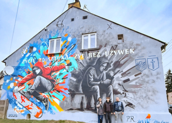 W Zduńskiej Woli powstał wyjątkowy mural. Ma zachęcać młodzież do życia bez używek