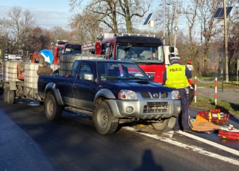 Potrącenie 15-latki w Łasku. W akcji śmigłowiec LPR